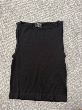 BDG Black Sleeveless Ribbed Tank